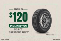 SELECT FIRESTONE TIRES
